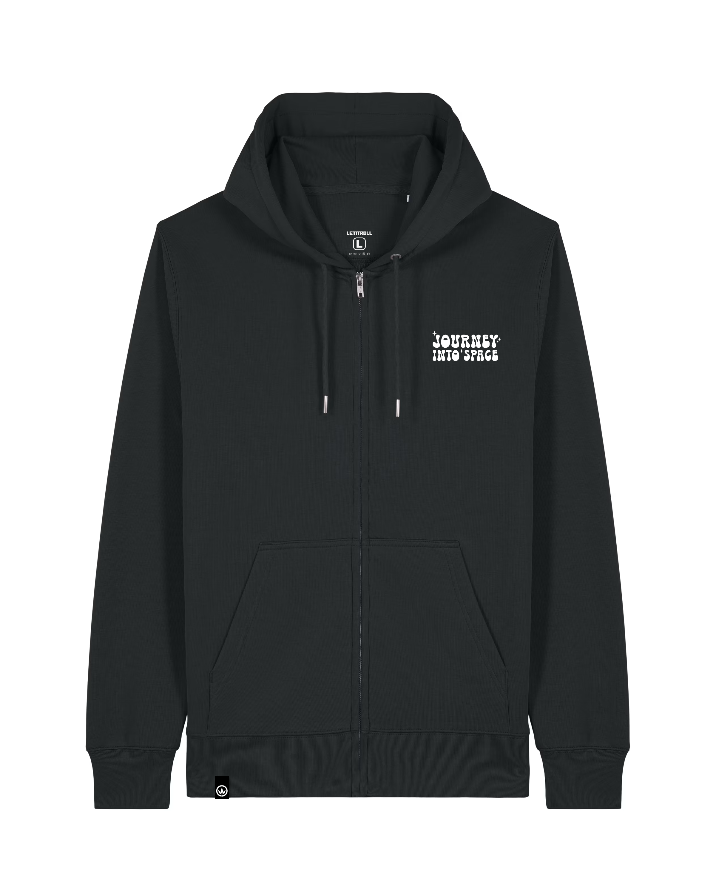 LETITROLL HOODIE INTO SPACE BLACK Zip sweatshirt