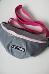 LETITROLL Upcycle Ledvinka Grey and Light Pink