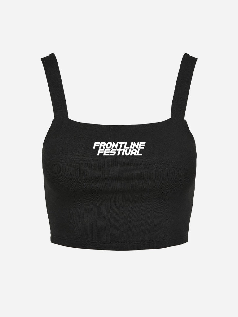 FRONTLINE FESTIVAL CROP TOP BLACK
