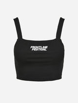 FRONTLINE FESTIVAL CROP TOP BLACK
