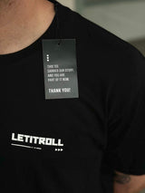 LETITROLL triko History of LIR Stages Black / NILCOTT® Recycled T-shirt