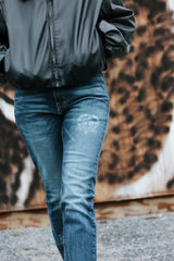 LETITROLL × Ultravagant Upcycle Džíny Dark Blue / Levis 510