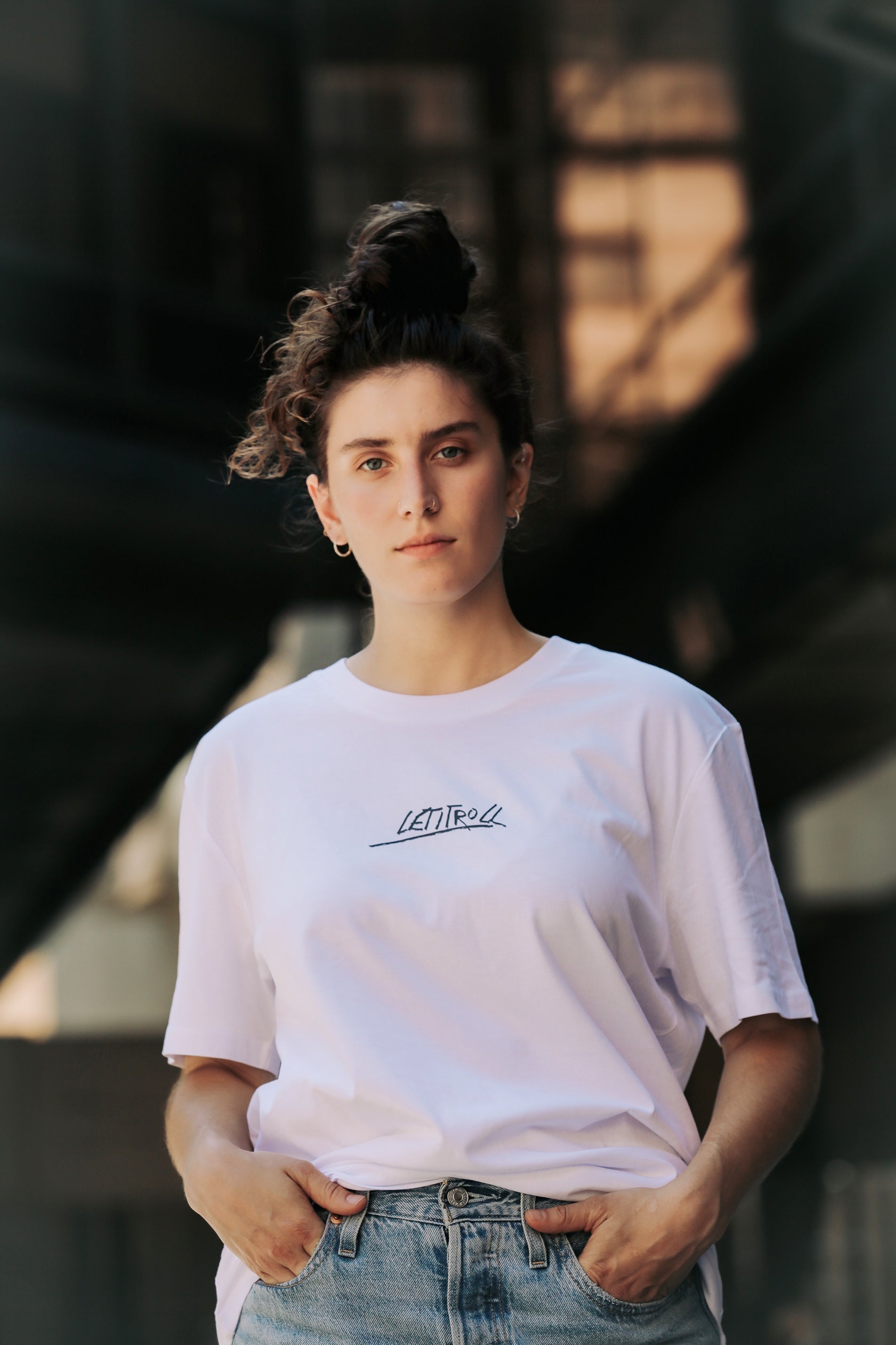 LETITROLL T-SHIRT by DODÁČ TATTOO ART WHITE