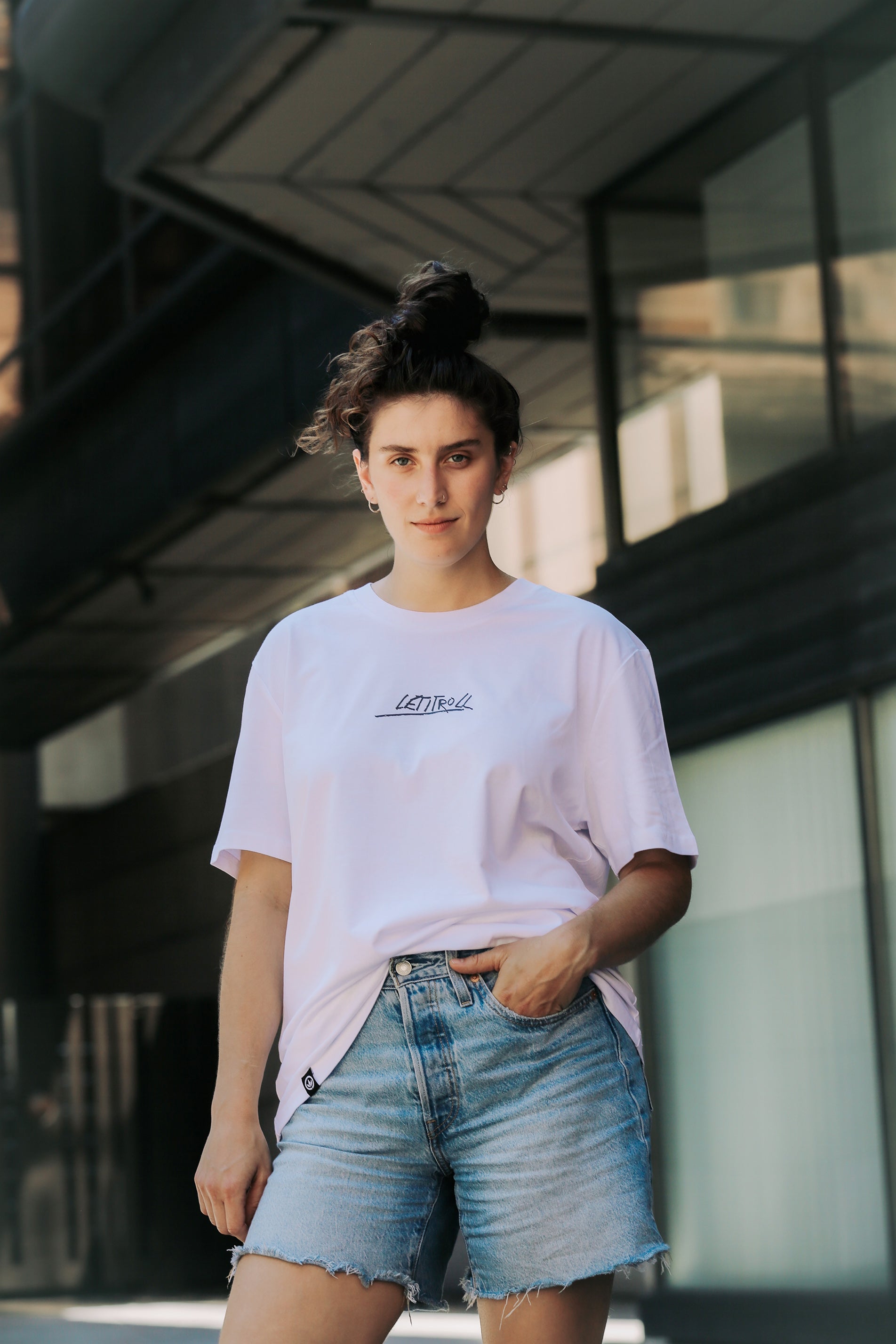 LETITROLL T-SHIRT by DODÁČ TATTOO ART WHITE