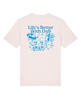 LETITROLL T-SHIRT LIFE IS BETTER WITH DNB T-shirt