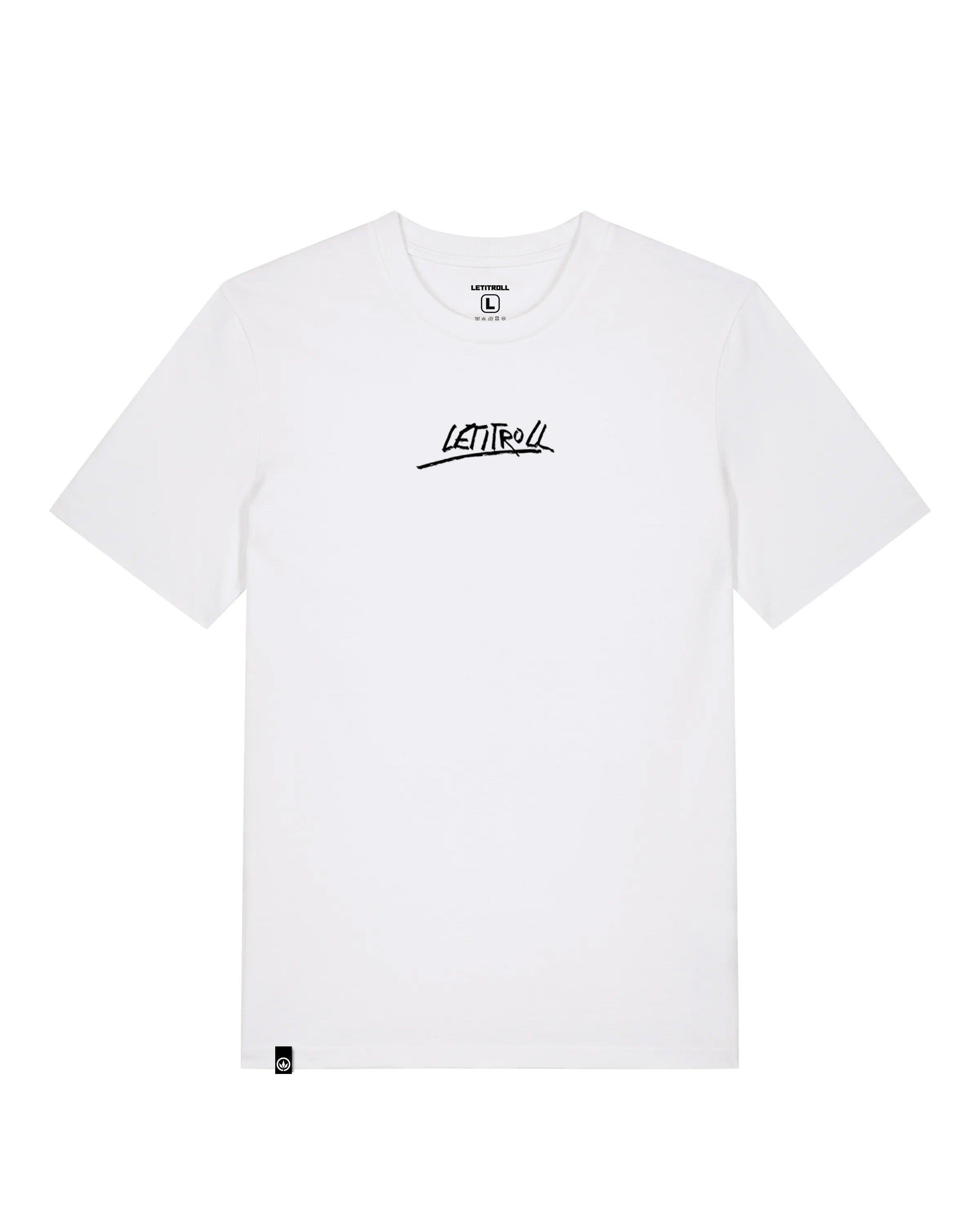 LETITROLL T-SHIRT by DODÁČ TATTOO ART WHITE