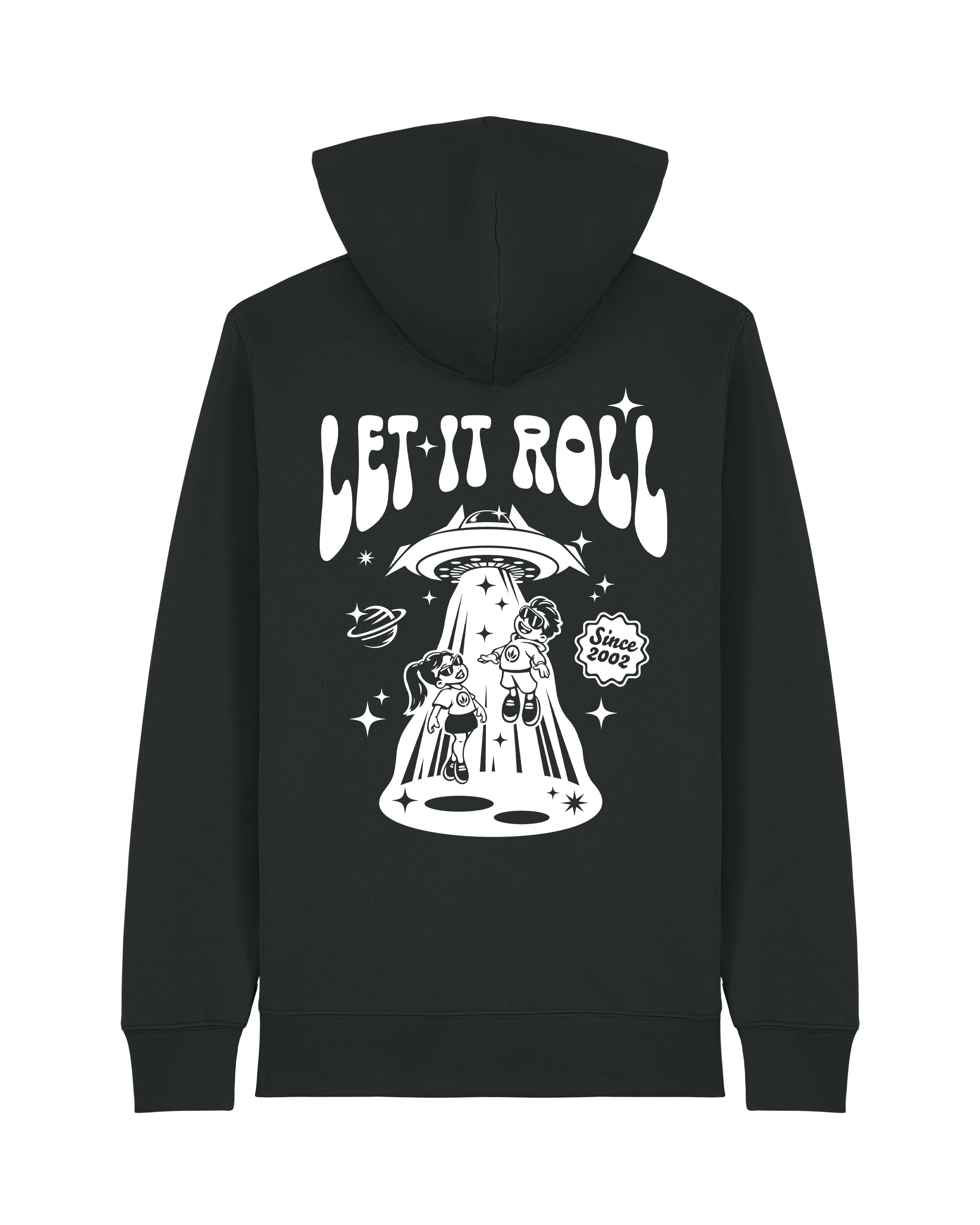 LETITROLL HOODIE INTO SPACE BLACK Zip sweatshirt
