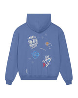 LETITROLL MIKINA ART WORK BY WILD LINES TATTOO BLUE  Hoodie
