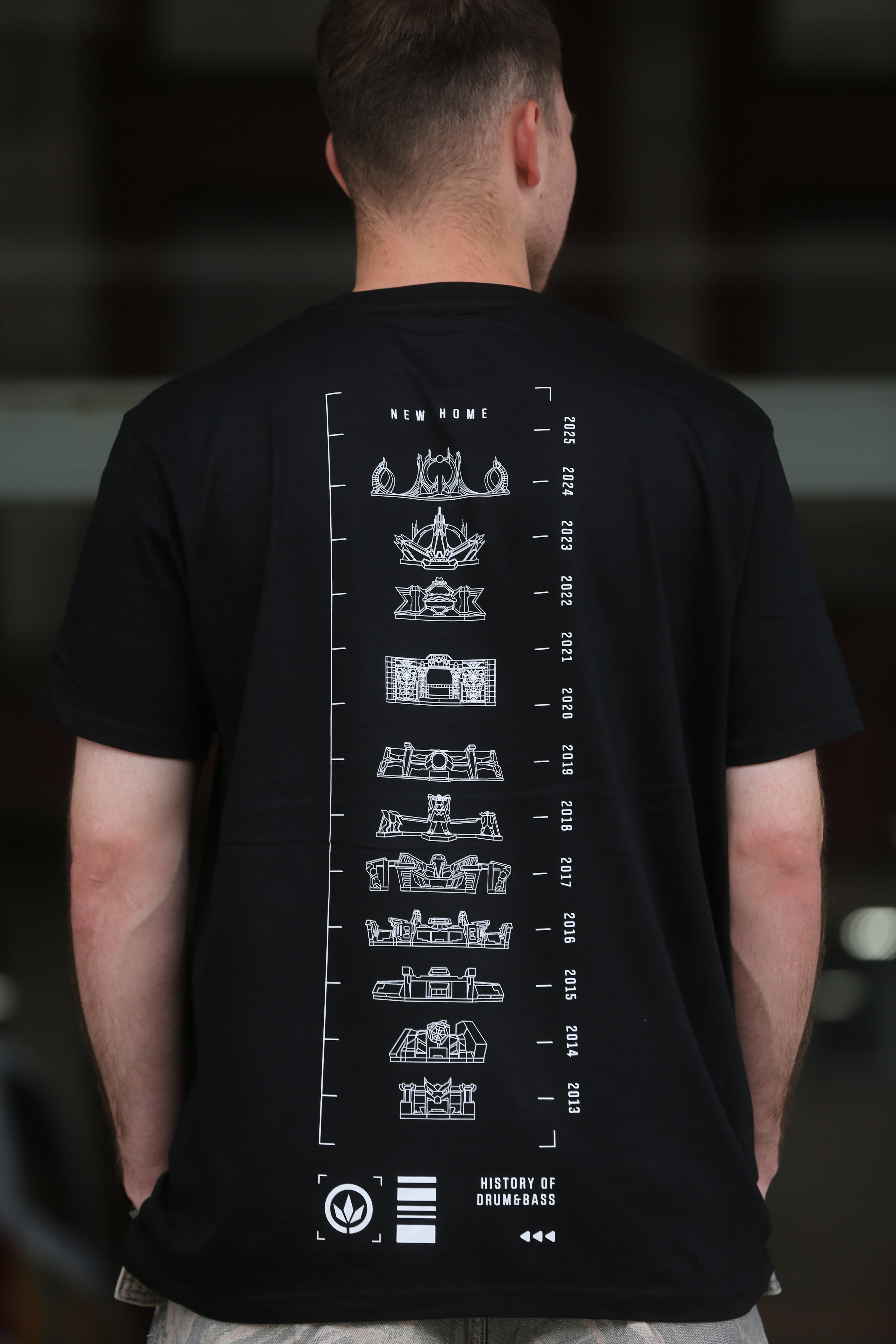 LETITROLL triko History of LIR Stages Black / NILCOTT® Recycled T-shirt