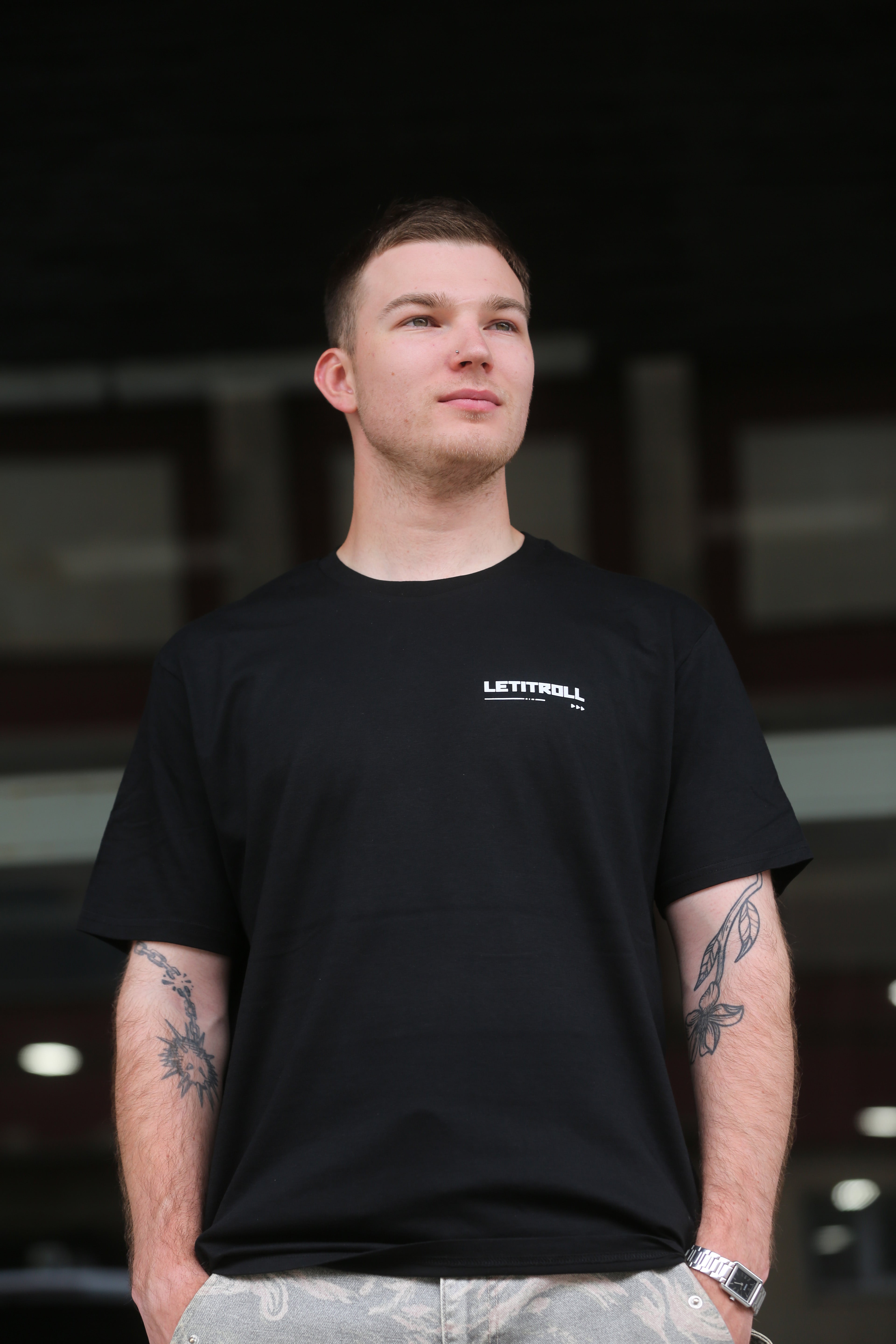 LETITROLL triko History of LIR Stages Black / NILCOTT® Recycled T-shirt