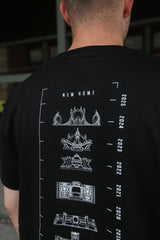 LETITROLL triko History of LIR Stages Black / NILCOTT® Recycled T-shirt