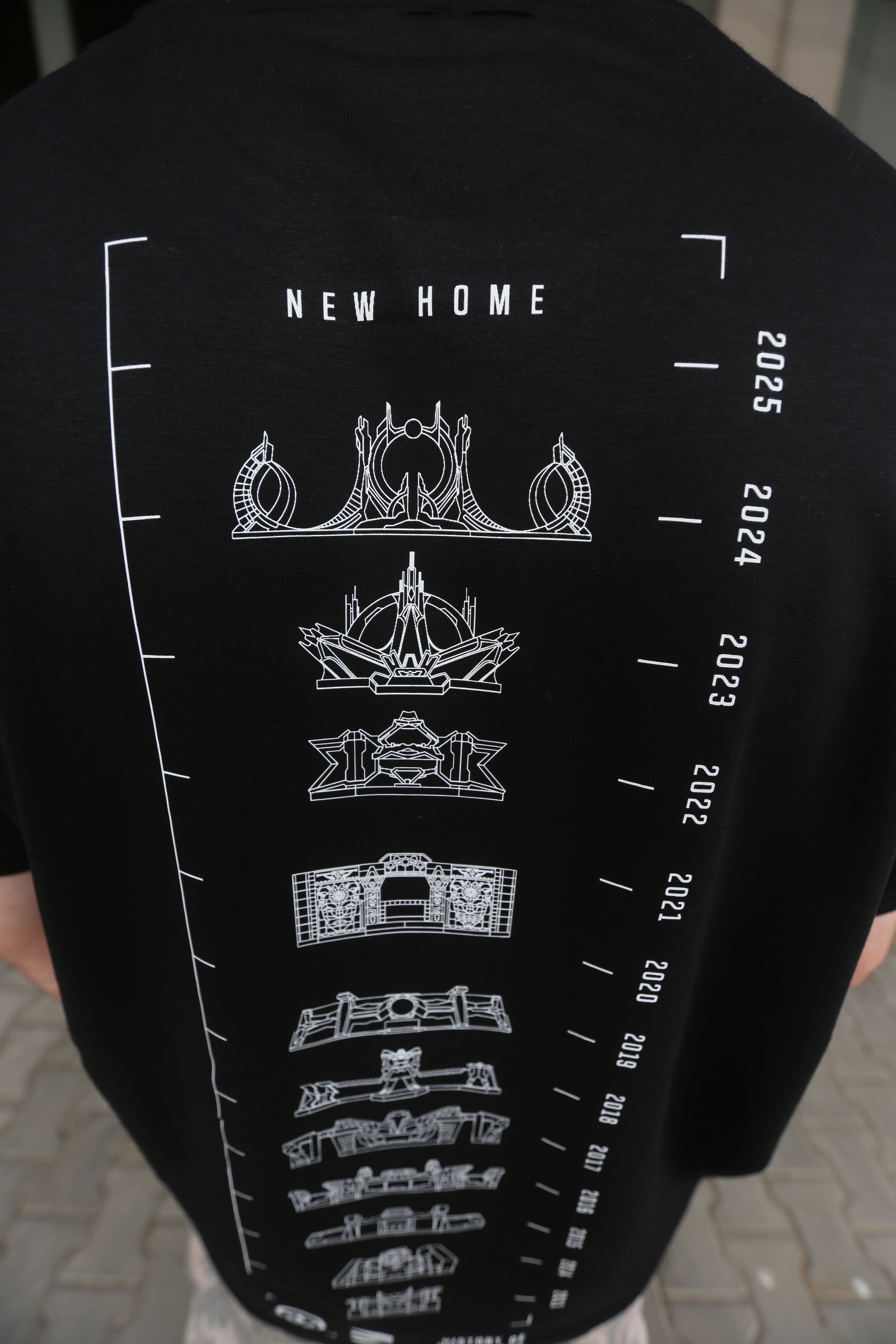 LETITROLL triko History of LIR Stages Black / NILCOTT® Recycled T-shirt