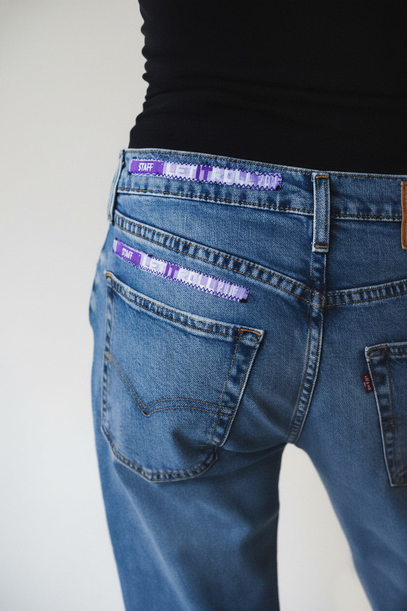 Denim Kalhoty LETITROLL x Ultravagant / č.76 / Levis upcycle