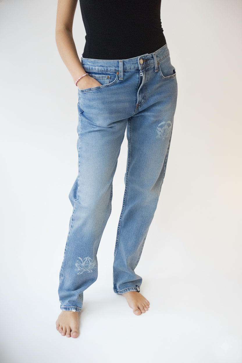 Denim Kalhoty LETITROLL x Ultravagant / č.76 / Levis upcycle
