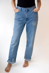 Denim Kalhoty LETITROLL x Ultravagant / č.77 / Tommy Hilfiger upcycle