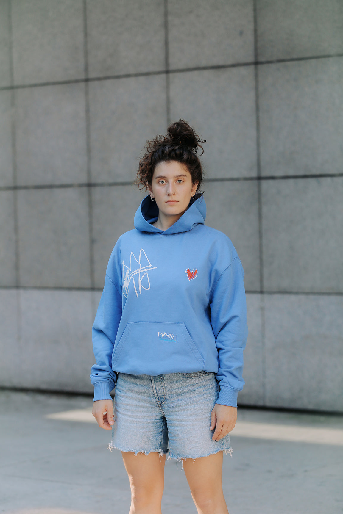 LETITROLL MIKINA ART WORK BY WILD LINES TATTOO BLUE  Hoodie