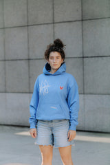 LETITROLL MIKINA ART WORK BY WILD LINES TATTOO BLUE  Hoodie