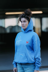 LETITROLL MIKINA ART WORK BY WILD LINES TATTOO BLUE  Hoodie
