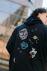 LETITROLL MIKINA ART WORK BY WILD LINES TATTOO Hoodie