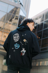 LETITROLL MIKINA ART WORK BY WILD LINES TATTOO Hoodie
