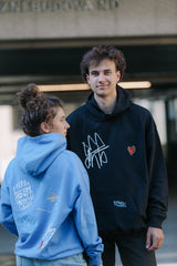 LETITROLL MIKINA ART WORK BY WILD LINES TATTOO BLUE  Hoodie