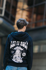 LETITROLL HOODIE INTO SPACE BLACK Zip sweatshirt