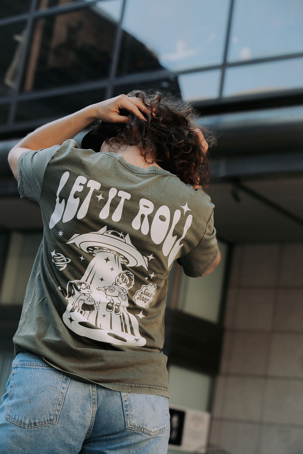 LETITROLL T-SHIRT INTO SPACE KHAKI