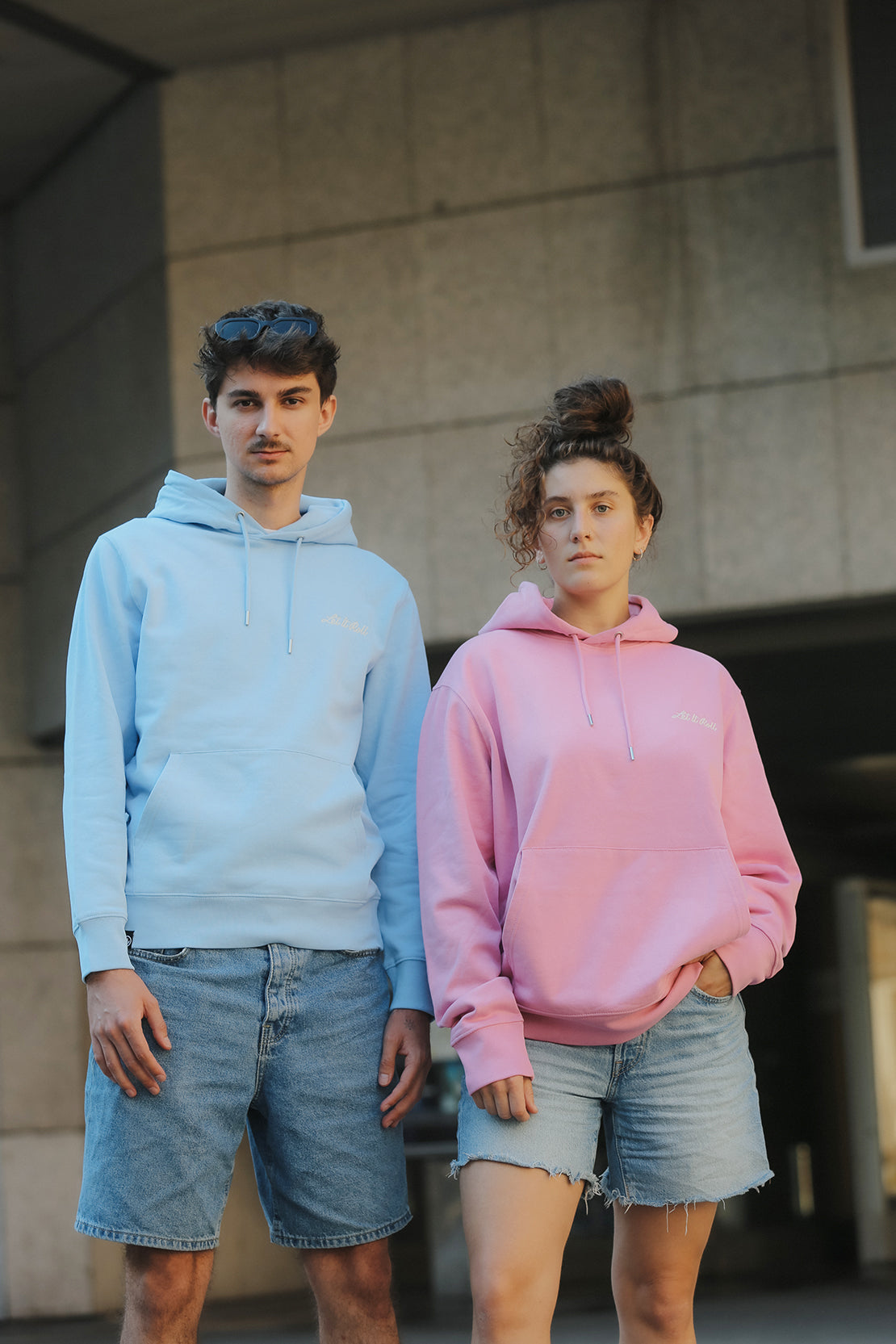 LETITROLL HOODIE BASIC LIR CALI BLUE