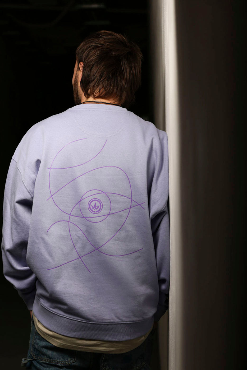LETITROLL Mikina Orbith Crewneck Violet