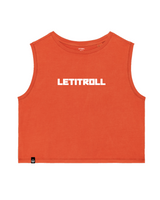 LETITROLL Dámské Croped Tílko Paprika