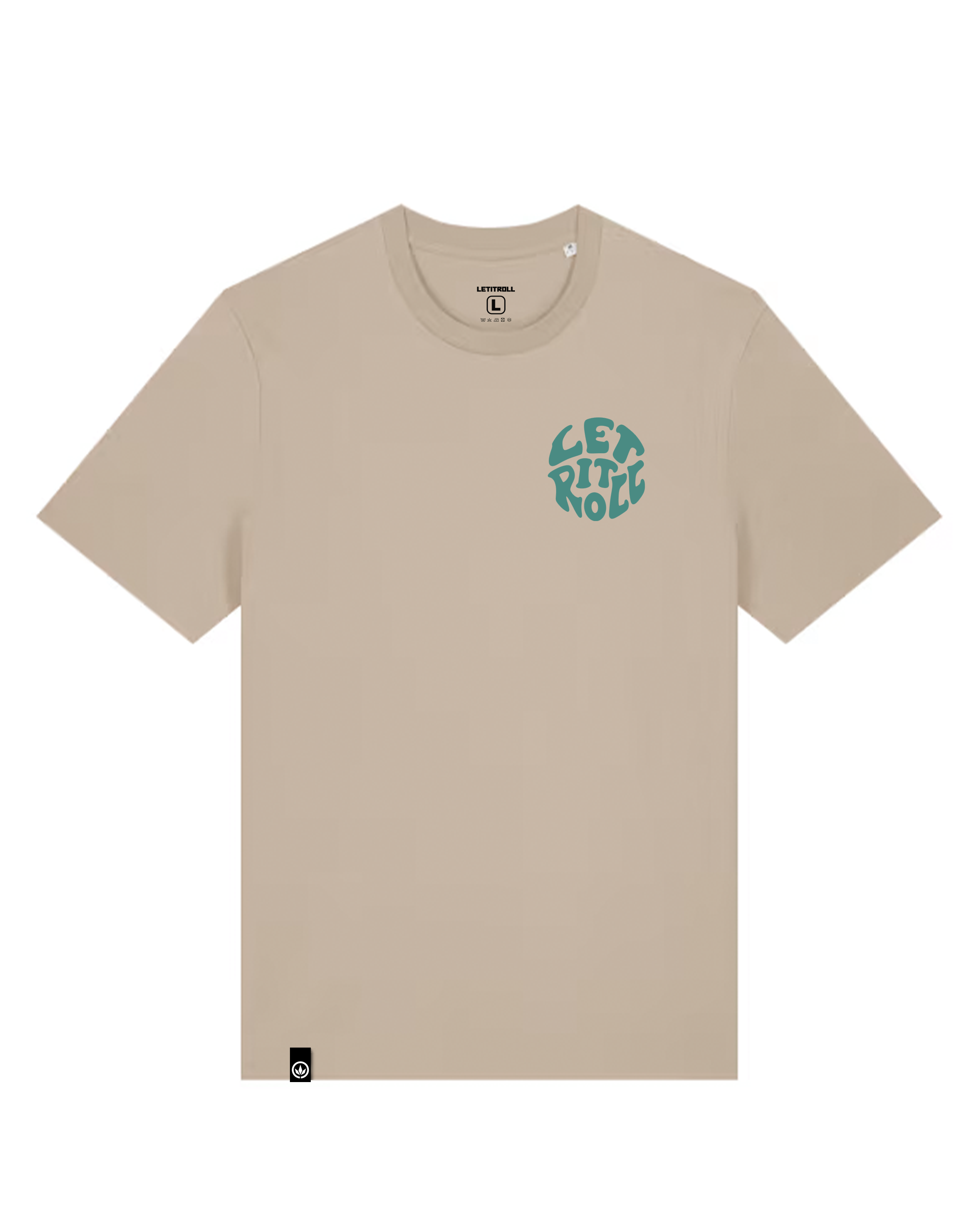 LETITROLL Triko Circle Planet Beige