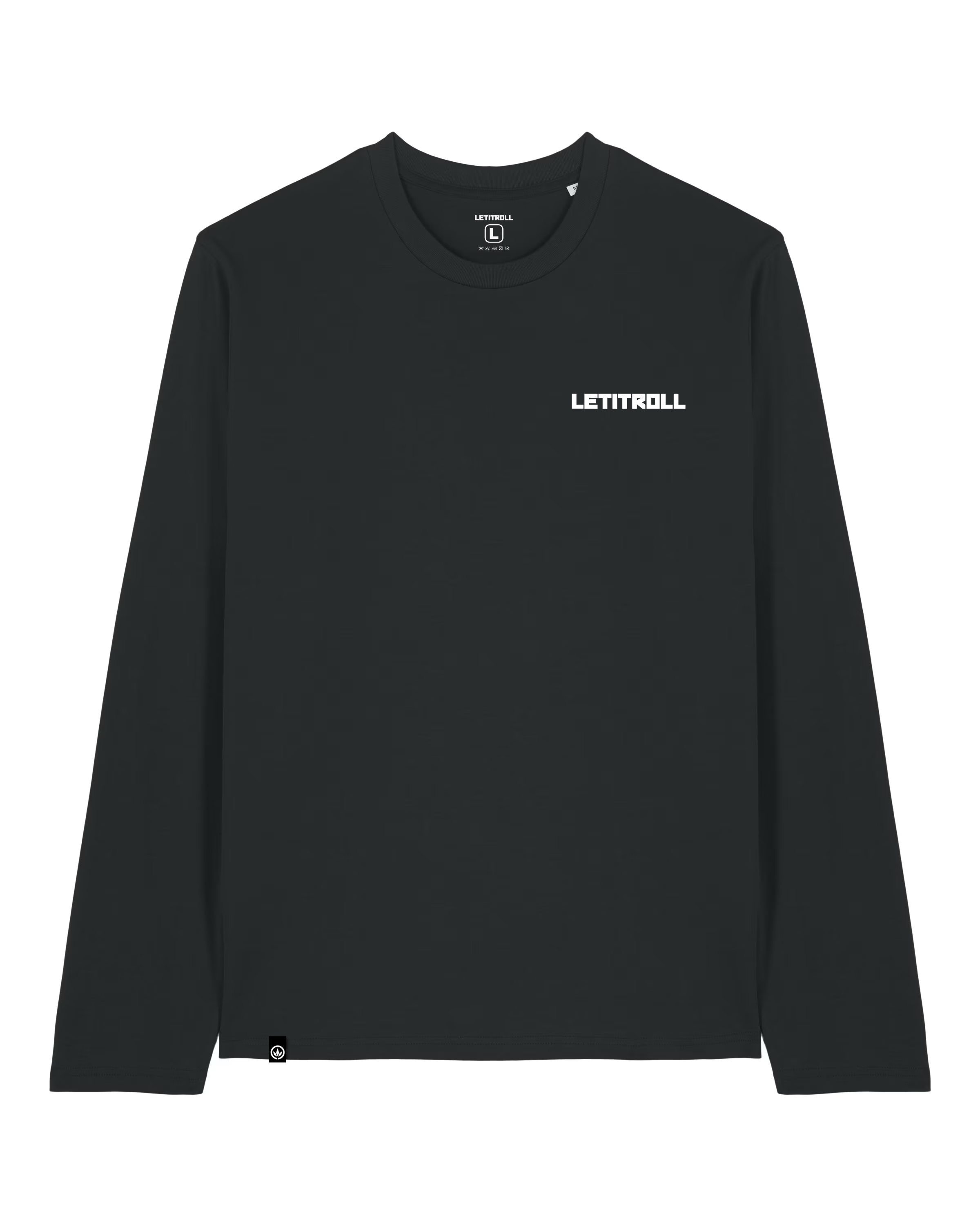 LETITROLL černé triko s dlouhým rukávem / Immortality Edition