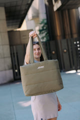 LETITROLL QUILTED BAG EARTH GREEN