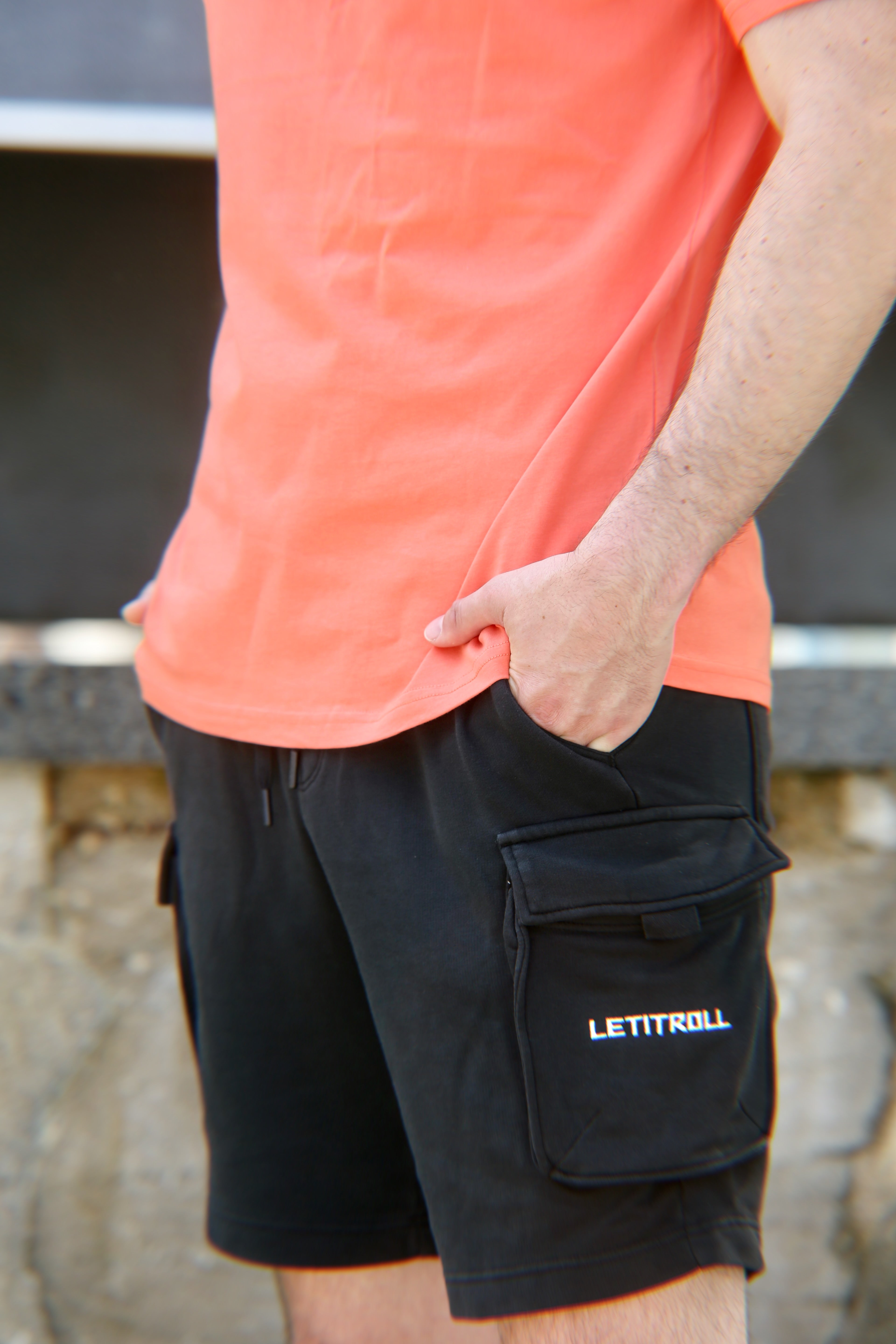 LETITROLL Kraťasy Unisex Black