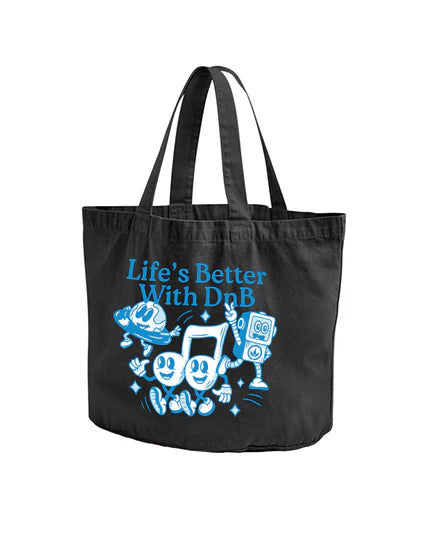 LETITROLL Canvas "Life Is Better With DnB" BLACK 